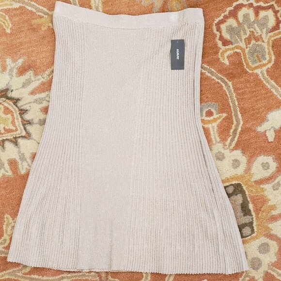 Alfani Metallic Ribbed Sweater Skirt, Size XL - Picture 8 of 9